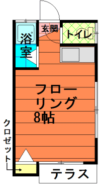 間取図|アパート・練馬区旭丘1丁目・大江戸線 新江古田 歩5分