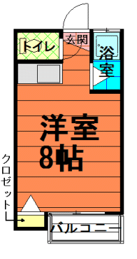 間取図|アパート・練馬区旭丘1丁目・大江戸線 新江古田 歩5分