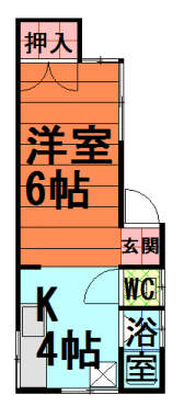 間取図|アパート・中野区江原町2丁目・大江戸線 新江古田 歩6分