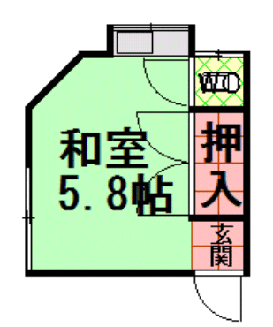 間取図|アパート・中野区江原町2丁目・大江戸線 新江古田 歩7分