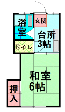 間取図|賃貸アパート・練馬区旭丘1丁目・西武池袋線 江古田 歩3分