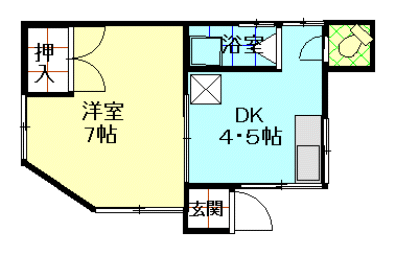 間取図|アパート・中野区江原町2丁目・大江戸線 新江古田 歩7分