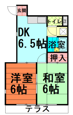 間取図|アパート・中野区江原町2丁目・大江戸線 新江古田 歩1分