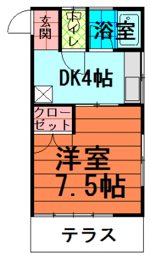 間取図|アパート・中野区江原町3丁目・大江戸線 新江古田 歩3分