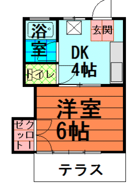 間取図|アパート・中野区江原町3丁目・大江戸線 新江古田 歩3分
