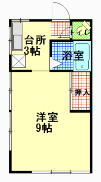 間取図|アパート・中野区江原町3丁目・大江戸線 新江古田 歩3分|楽器可