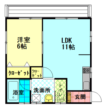 間取図|アパート・中野区江原町2丁目・大江戸線 新江古田 歩7分