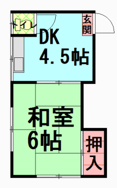 間取図|アパート・中野区江原町3丁目・大江戸線 新江古田 歩4分