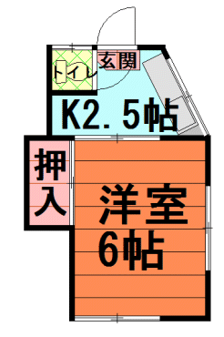 間取図|アパート・中野区江原町3丁目・大江戸線 新江古田 歩4分