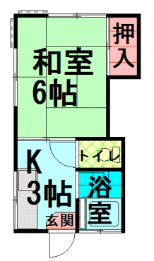 間取図|アパート・中野区江原町3丁目・大江戸線 新江古田 歩4分