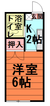 間取図|アパート・練馬区旭丘1丁目・西武池袋線 江古田 歩7分