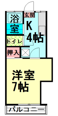 間取図|アパート・板橋区向原2丁目・有楽町線 小竹向原 歩5分