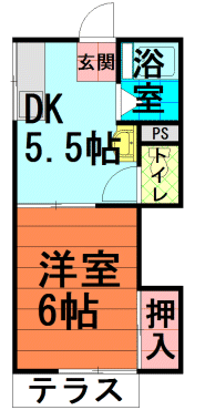 間取図|アパート・中野区江原町3丁目・大江戸線 新江古田 歩2分