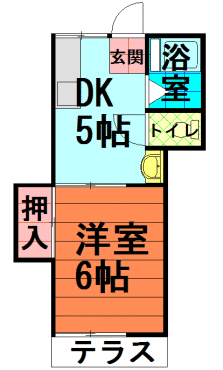 間取図|アパート・中野区江原町3丁目・大江戸線 新江古田 歩2分