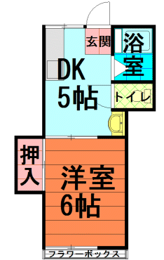 間取図|アパート・中野区江原町3丁目・大江戸線 新江古田 歩2分
