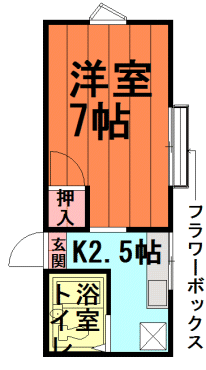 間取図|アパート・練馬区旭丘1丁目・西武池袋線 江古田 歩6分・大江戸線 新江古田 歩6分
