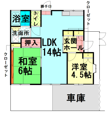 間取図|アパート・中野区江原町2丁目・大江戸線 新江古田 歩7分