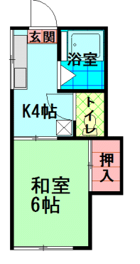 間取図|アパート・中野区江原町2丁目・大江戸線 新江古田 歩7分