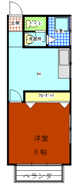 間取図|賃貸マンション貸マンション・中野区江原町3丁目・大江戸線 新江古田 歩7分