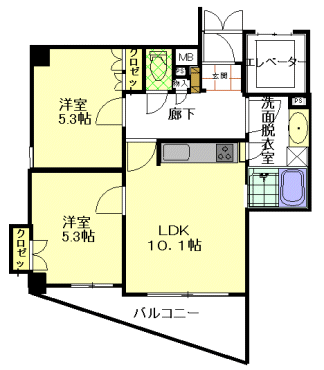 間取図|賃貸マンション貸マンション・練馬区豊玉上1丁目・西武池袋線 江古田 歩4分・大江戸線 新江古田 歩4分|ペット可