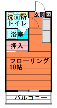 間取図|賃貸マンション・中野区江原町3丁目・大江戸線 新江古田 歩4分