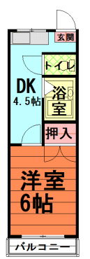 間取図|賃貸マンション・練馬区豊玉北2丁目・大江戸線 新江古田 歩5分