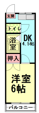 間取図|賃貸マンション・練馬区豊玉北2丁目・大江戸線 新江古田 歩5分